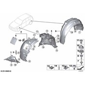 BMW Cover Wheel Housing Rear Right - Genuine BMW 51717260744