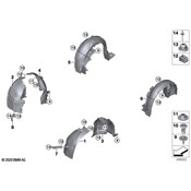 BMW CoverWheel ArchFrontsectionFrontright - Genuine BMW 51717294634