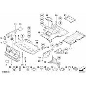 BMW Lateral Right Engine Compartm.Screening - Genuine BMW 51717892298