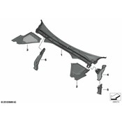 BMW Cowl Side Panel Left - Genuine BMW 51718074630
