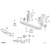 BMW Air Brake Channel Rear Right - Genuine BMW 51718127512