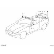 BMW Sealing Strip Cover F Automatic Belt - Genuine BMW 51718177901