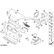 BMW Front Left Brake Air Duct - Genuine BMW 51718268375