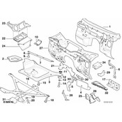 BMW Lower Battery Closing Panel - Genuine BMW 51718398509