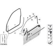 BMW Door Seal - Genuine BMW 51727482814