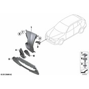 BMW Air Duct Engine-Oil Cooler Right - Genuine BMW 51742990184