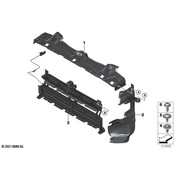 Mini Radiator Support Air Deflector - Genuine Mini 51745A01624