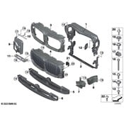 BMW Radiator Support Air Duct - Genuine BMW 51745A29C45