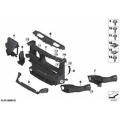 BMW Air DuctDispl.Eng.Oil CoolerOuterright - Genuine BMW 51747320264