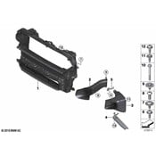 Mini Radiator Support Air Duct - Genuine Mini 51747390474