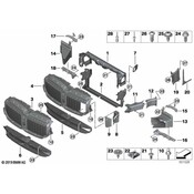 BMW Radiator Support Air Deflector - Genuine BMW 51747475263