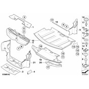 BMW Connection Rod Front Air Duct - Genuine BMW 51748040116