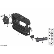 BMW Air Duct Oil Cooler Right (MPaket) - Genuine BMW 51748057278