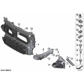 BMW Radiator Support Air Duct - Genuine BMW 51748069176