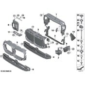 BMW Radiator Support Air Duct - Genuine BMW 51748070214