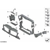 BMW Radiator Support Air Duct - Genuine BMW 51748070477