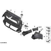 BMW Radiator Support Air Duct - Genuine BMW 51748074611