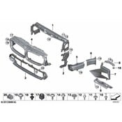 BMW Radiator Support Air Duct - Genuine BMW 51748080571