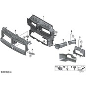 BMW Radiator Support Air Duct - Genuine BMW 51748086033