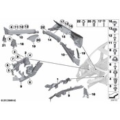 BMW Cover Steering Gear Bottom Right - Genuine BMW 51757160240