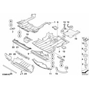 BMW Deflector LipUnderbonnet Screen - Genuine BMW 51757167196
