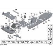 BMW Radiator Support Splash Shield - Genuine BMW 51757205147