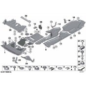 BMW Radiator Support Splash Shield - Genuine BMW 51757233968