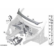 BMW Partition Wall Units Comp. Outer Left - Genuine BMW 51757290657