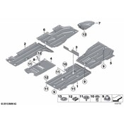BMW Underbody Panelling Front Left - Genuine BMW 51757348759