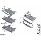 BMW Engine Compartment Shielding Front - Genuine BMW 51757378311