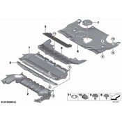 BMW Radiator Support Splash Shield - Genuine BMW 51757463446