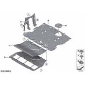 BMW Radiator Support Splash Shield - Genuine BMW 51758065928