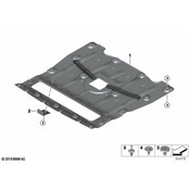 BMW Radiator Support Splash Shield - Genuine BMW 51758090928