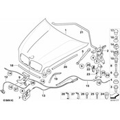 BMW Seal Engine Bonnet Front - Genuine BMW 51767148342