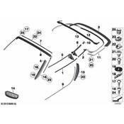 BMW Seal Windscreen Frame - Genuine BMW 51767192294