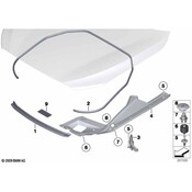BMW Seal Engine Bonnet Side - Genuine BMW 51767193412