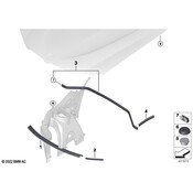 BMW Gasket Engine Comp. Lid Rear Middle - Genuine BMW 51767210736