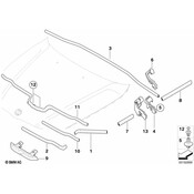BMW Seal Engine Bonnet Front - Genuine BMW 51767217101