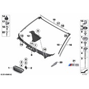 BMW Seal A-Pillar - Genuine BMW 51767221175