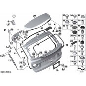 BMW Trunk Lid Gasket - Genuine BMW 51767327999