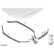 BMW Hood Seal - Genuine BMW 51767329384