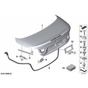 BMW Trunk Lid Gasket - Genuine BMW 51767404466