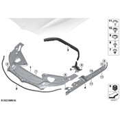 BMW Radiator Support Access Cover - Genuine BMW 51767465212