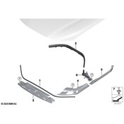 BMW Radiator Support Access Cover - Genuine BMW 51769883647