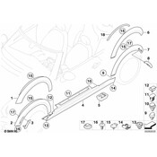 MINI Extension Side Panel Rear Right - Genuine MINI 51777157106