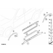 BMW Support Piece Sill Right - Genuine BMW 51777207198