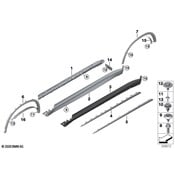 BMW Cover Wheel Arch Front Left (Black) - Genuine BMW 51777294373