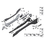 BMW Covering Left - Genuine BMW 51777354945