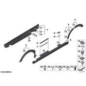Mini Wheel Arch Molding - Genuine Mini 51777448120