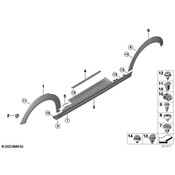 Mini Wheel Arch Molding - Genuine Mini 51777499551
